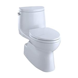 TOTO 1-PC CARLYLE II WASHLET+ 1.28 GPF Autoflush Elongated Bowl Toilet - Cotton