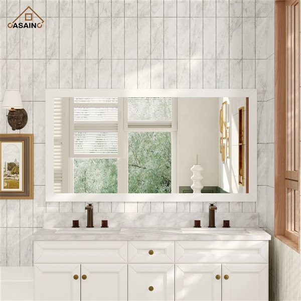 CASAINC White Bathroom Vanity Mirror