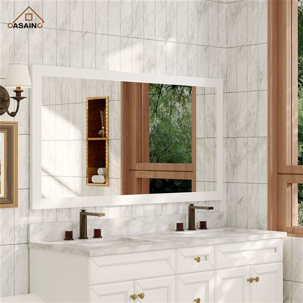 CASAINC White Bathroom Vanity Mirror