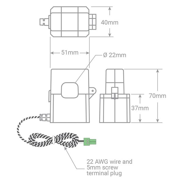 Emporia Energy Black Hardwired Level 2 EV Charger 48 A - J1772