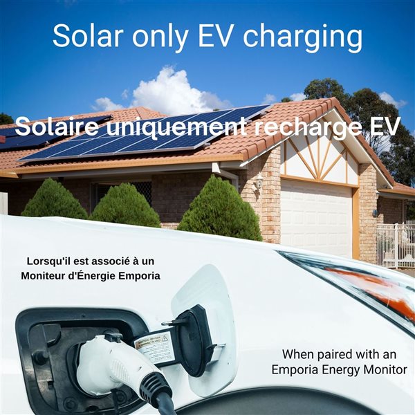 Emporia Energy Black Plug-In Level 2 EV Charger 40 A - J1772