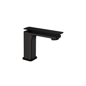 Agua Canada Renato Matte Black 1-Handle Single Hole Deck-Mount Bathroom Sink Faucet