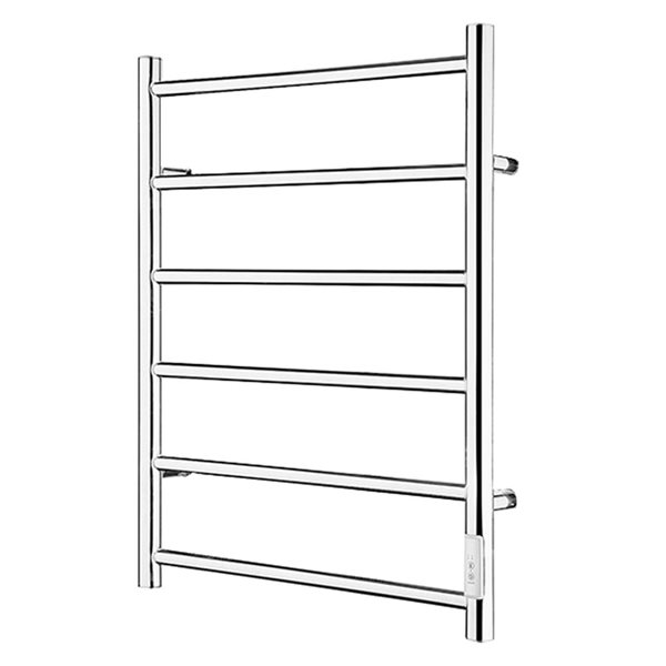 thumbnail image 2 of Costway 6-Bar Aluminum Electric Towel Warmer - Freestanding / Wall Mountable With Timer - Silver 2 of 6