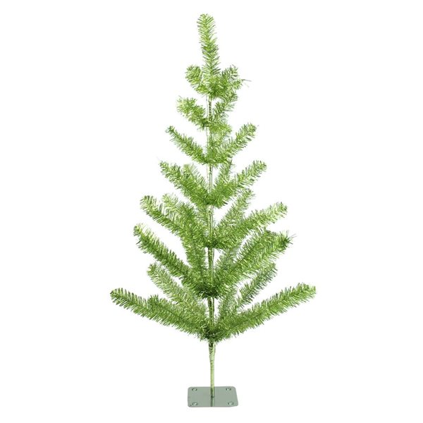 Northlight 3-ft Medium Green Tinsel Pine Twig Artificial Christmas Tree - Unlit