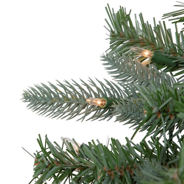 Northlight Real Touch 10-ft Pre-Lit Slim Granville Fraser Fir Artificial Christmas Tree - Clear Lights