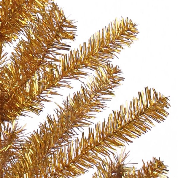 Northlight 3-ft Medium Gold Tinsel Twig Artificial Christmas Tree  Unlit