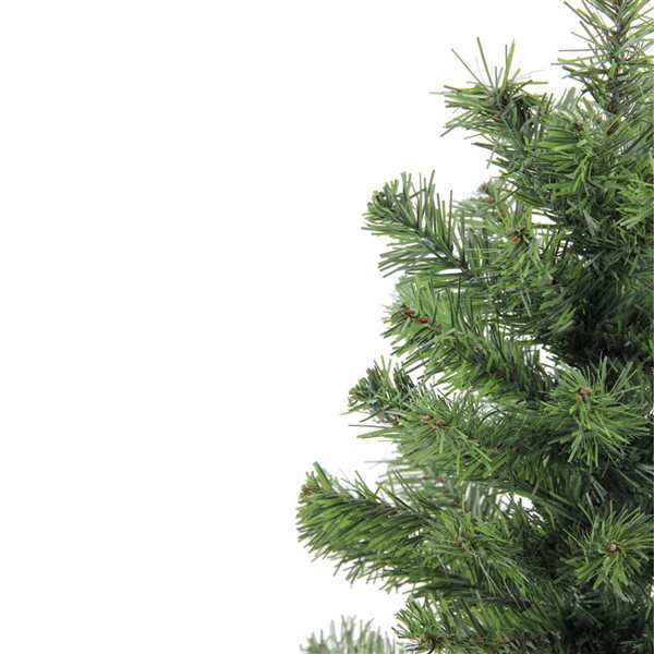 Northlight Mini Canadian Pine Medium Artificial Christmas Tree with Faux Wood Base - 18-in - Unlit