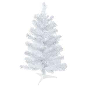 Northlight 24-in White Balsam Pine Mini Artificial Christmas Tree - Unlit