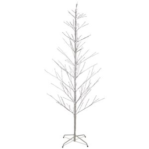 Northlight 6-ft LED Lighted White Birch Christmas Twig Tree - Pure White Lights