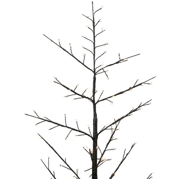 Northlight 7-ft Matte Black Tree Warm White LED Copper Wire Lights