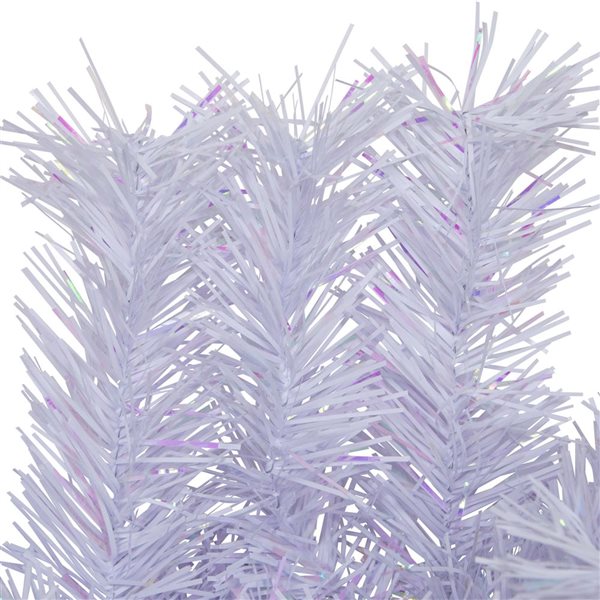 Northlight Unlit Icy White Iridescent Spruce Artificial Christmas Wreath - 18-in