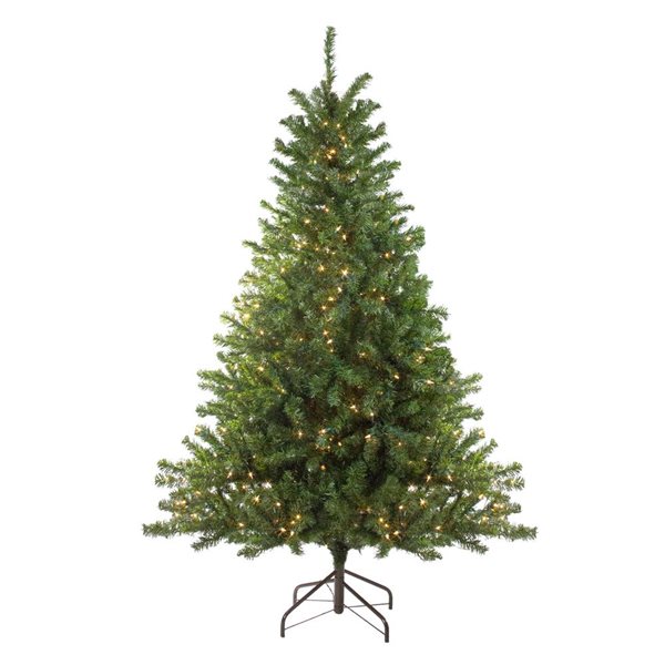 Northlight 10-ft Pre-Lit Medium Canadian Pine Artificial Christmas Tree  Clear Lights