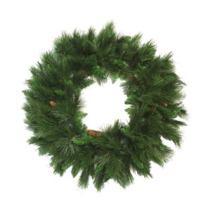 Northlight White Unlit Valley Mixed Pine Artificial Christmas Wreath - 48-in