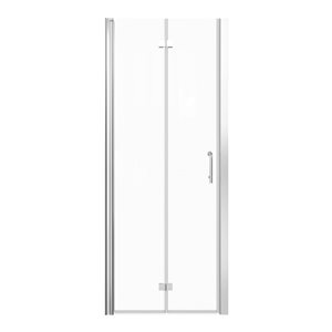 RAINLEX 30 to 31-3/8 in. W x 72 in. H Semi-Frameless Bi-Fold Shower Doors in Chrome