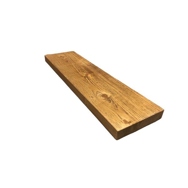 Entrepôt La Grange 24 x 8 x 2-in Honey Floating Wood Shelf