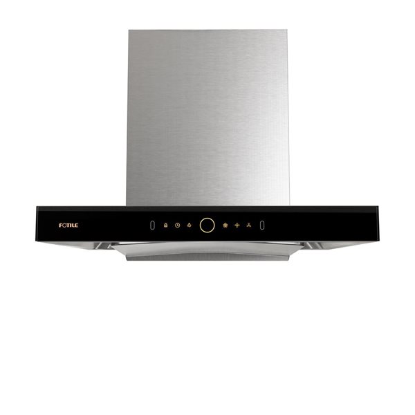 FOTILE 30-in 1200 CFM Stainless Steel Perimeter Vent Wall Mounted Range Hood with DC Motor