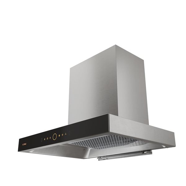 FOTILE 30-in 1200 CFM Stainless Steel Perimeter Vent Wall Mounted Range Hood with DC Motor