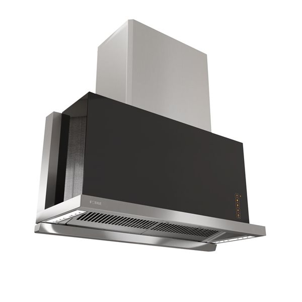 FOTILE  36-in 1200 CFM Black Insert Undercabinet Range Hood with PMSM Motor