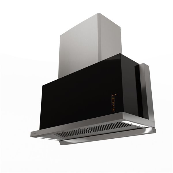 FOTILE  36-in 1200 CFM Black Insert Undercabinet Range Hood with PMSM Motor