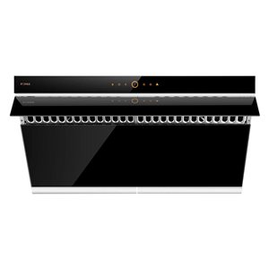 FOTILE Slant Vent Series 36-in Undercabinet/Wall-Mounted Range Hood with DC Motor - Black