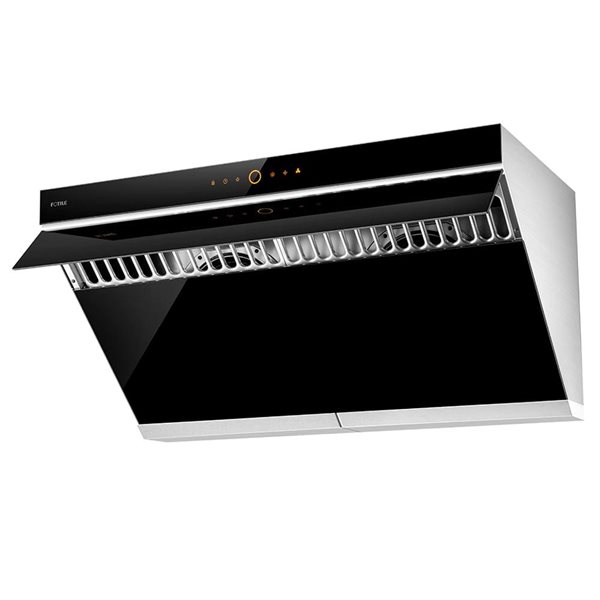 FOTILE Slant Vent Series 36-in Undercabinet/Wall-Mounted Range Hood with DC Motor - Black