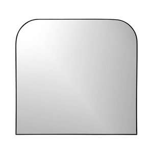 Hudson Home Sierra 36 x 34-in Matte Black Metal Wall-Mount Accent Mirror