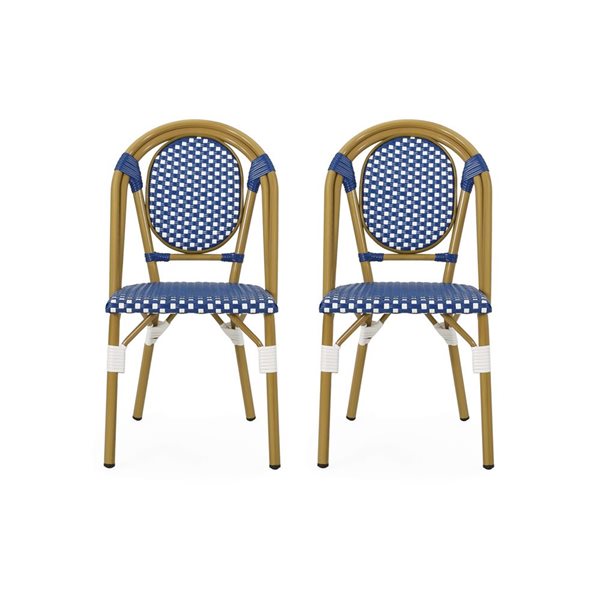 Chaise bistro française de Flynama, bleu