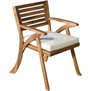 Jeu de 2 chaises de salle à manger en bois démontables Hermosa de Flynama, blanc