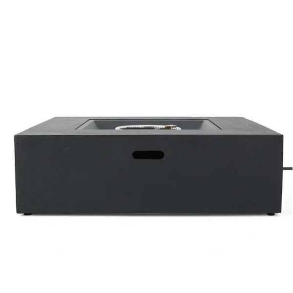 Flynama 50000 BTU Outdoor Square MgO Fire Table Tank - Dark Grey