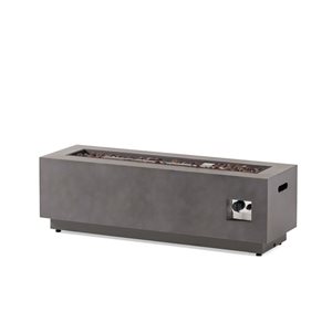 Foyer en fer Flynama rectangle 50000 BTU - gris pierre