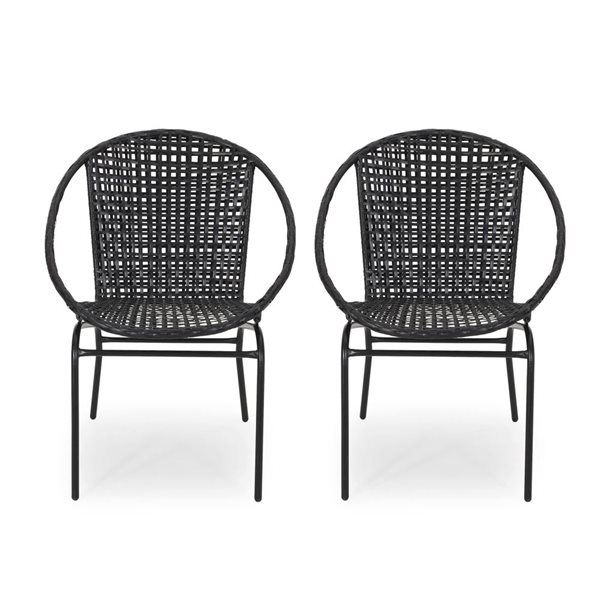 Flynama Java Chair 2-PC Set - Black