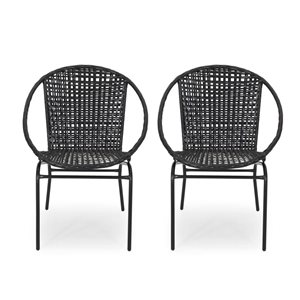 Flynama Java Chair 2-PC Set - Black