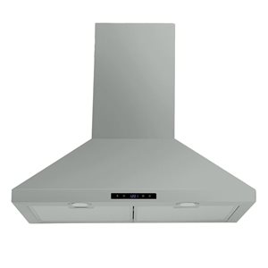 Agua Canada Hamlet-W 500 CFM 30-in Matte White Wall Mounted Pyramid Range Hood