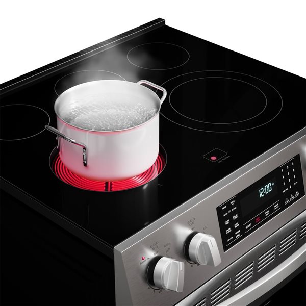 Cuisinière électrique Kenmore 30 po autoportante 5 brûleurs à convection et friture à air chaud 4,8 pi³