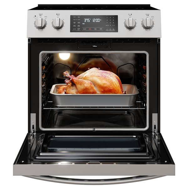 Cuisinière électrique Kenmore 30 po autoportante 5 brûleurs à convection et friture à air chaud 4,8 pi³