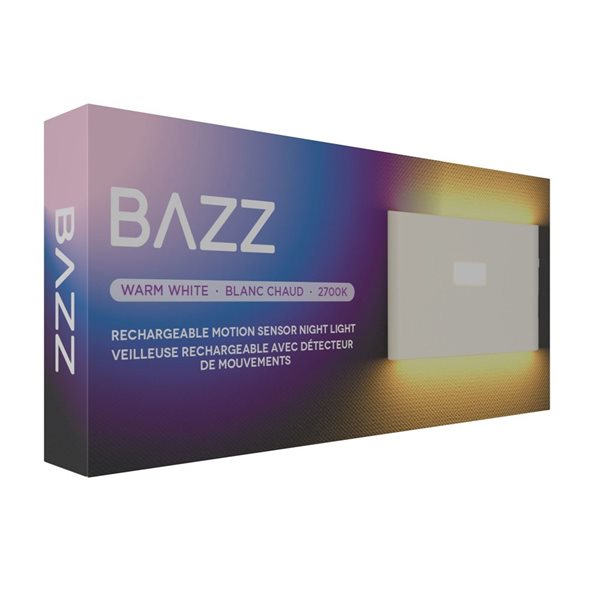 BAZZ Warm White 2700K Magnetic Motion Sensor Night Light