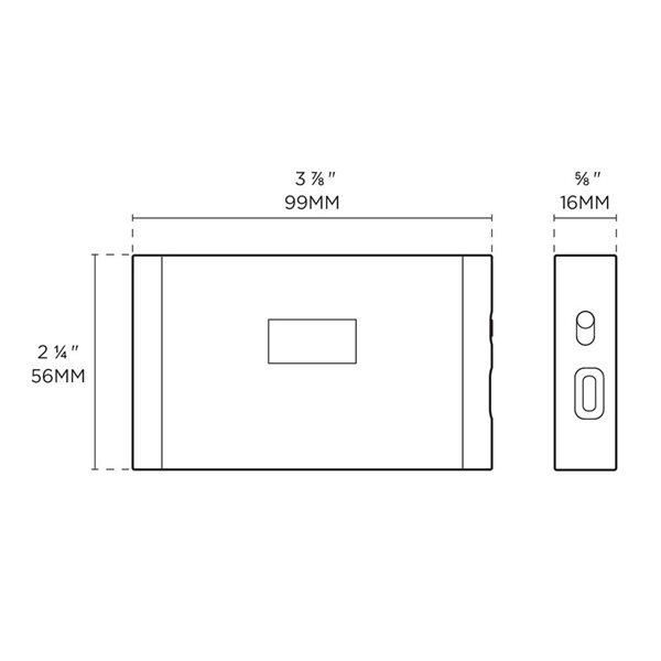 BAZZ Warm White 2700K Magnetic Motion Sensor Night Light