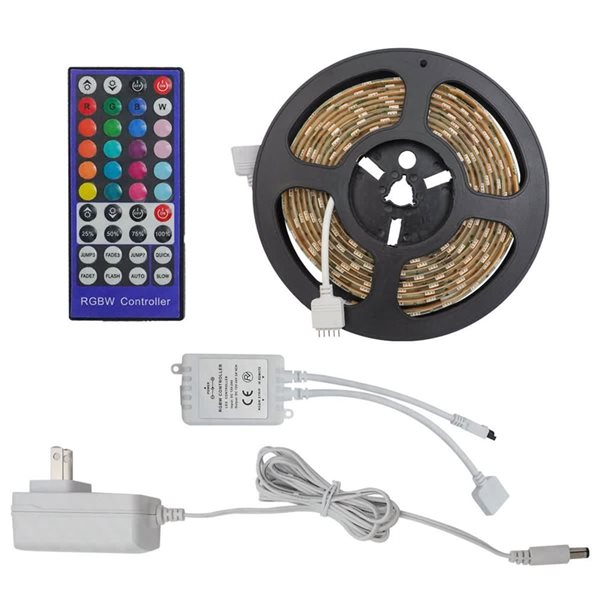 BAZZ 10-ft LED Dimmable RGB+White Strip Light Remote