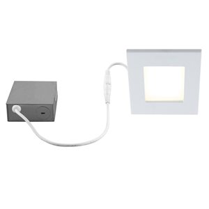 Luminaire blanc BAZZ 4 po DEL encastré