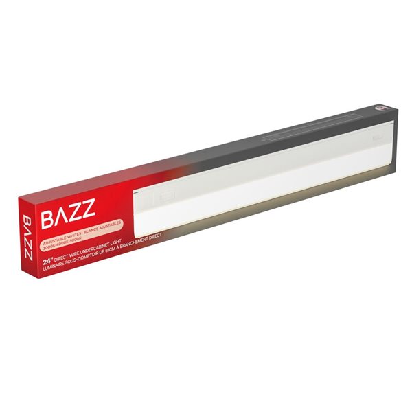 BAZZ 24-in Direct Wire Adjustable 3000K-5000K Under Cabinet Light