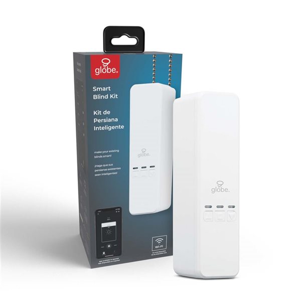 Globe Electric Wi-Fi Voice Activated Smart Blind Kit - No Hub Required
