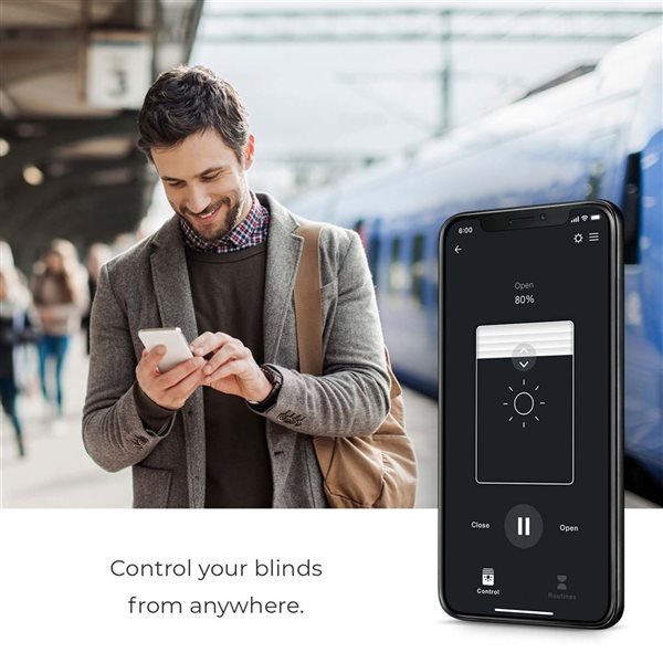 Globe Electric Wi-Fi Voice Activated Smart Blind Kit - No Hub Required