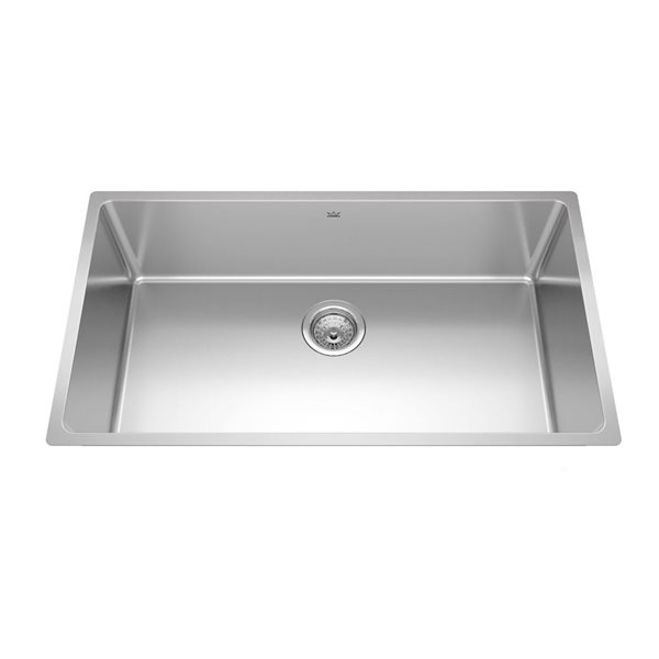 Évier de cuisine simple sous-plan en acier inoxydable Brookmore Franke 32,5 x 18,2 po