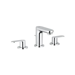 GROHE Eurosmart Cosmopolitan Polished Chrome Widespread Two-Handle Bathroom Sink Faucet