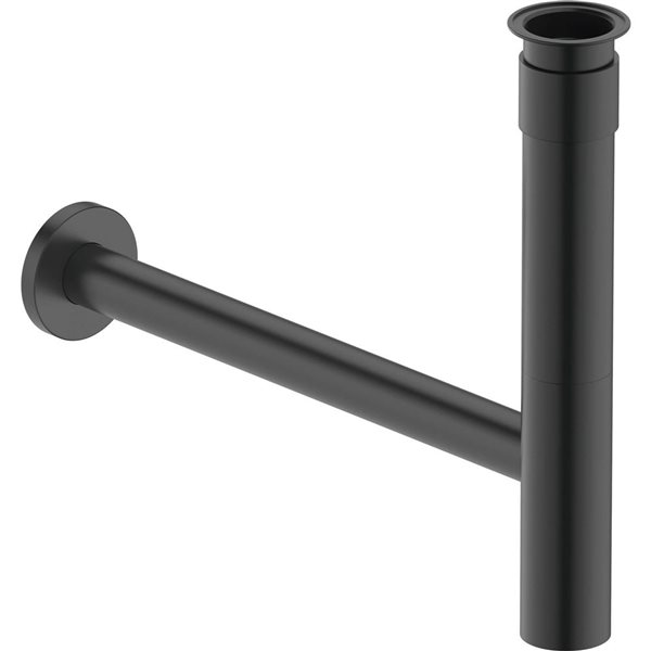 Duravit Matte Black Universal P-Trap for Wall-Mounted Sink