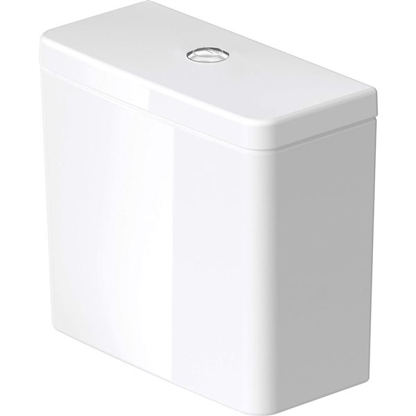 Réservoir de toilette à 2 chasses D-Neo Duravit blanc 4,9 L à bouton de chasse central supérieur