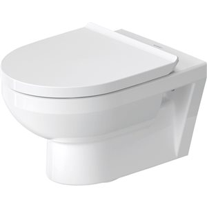 Duravit No.1 1.6 GPF White Dual Flush Wall-Mounted 1-Piece Elongated Toilet