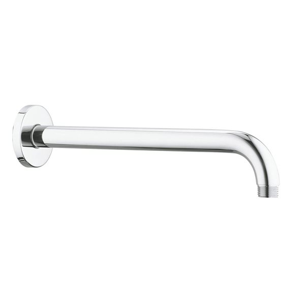 GROHE 11-1/4-in Polished Chrome Wall-Mount Rainshower Shower Arm ...