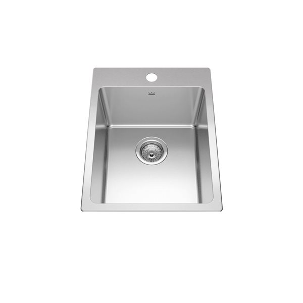 Franke Brookmore 16 x 20.9-in Stainless Steel Drop-in Single Bowl Kitchen Sink