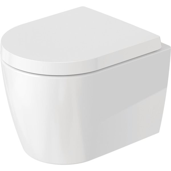 Duravit ME by Starck White Wall-Mounted Toilet Bowl w/ HygieneGlaze -Seat and Cover Not Included